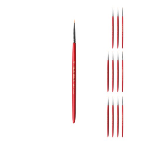 화홍 세필붓 320R, 0호, 12개입