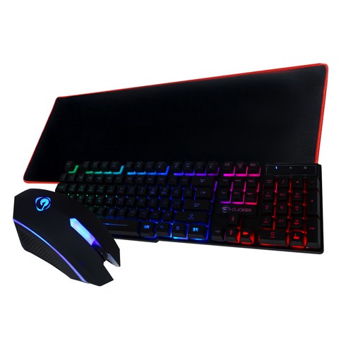 지클릭커 GMK-190 마우스 M250 + 키보드 K250 + 장패드 세트, 마우스(M250), 키보드(K250), 혼합 색상, 일반형