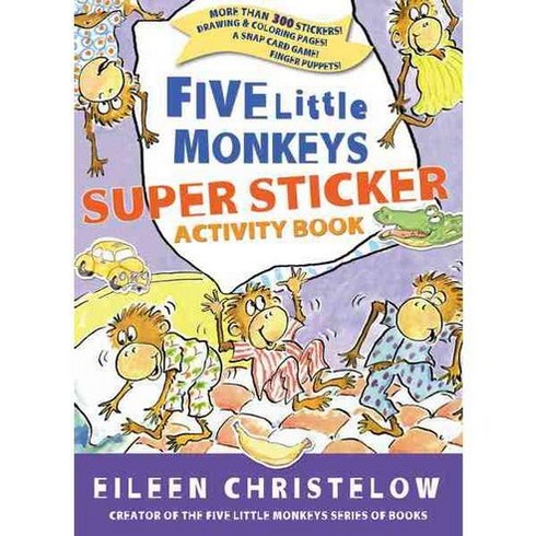 Eileen Christelow's Five Little Monkeys Super Sticker Activity Book, Houghton Mifflin Harcourt
