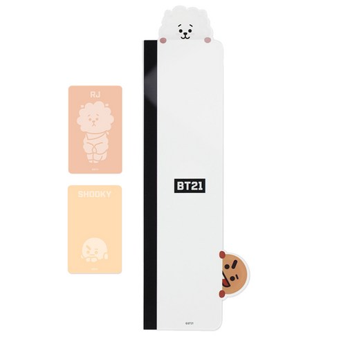 BT21 모니터 메모보드 알제이&슈키 + 메모지, 우측용