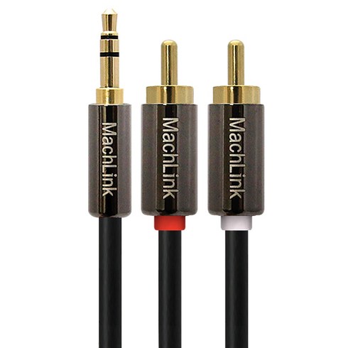 마하링크 3.5mm 스테레오 2RCA 고급형 케이블, ML-SRH200 (20m), 혼합 색상