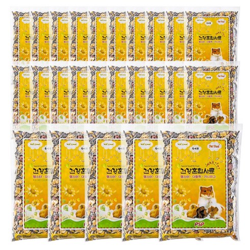 피에스피 스페셜 건강혼합 햄스터사료, 600g, 25개입