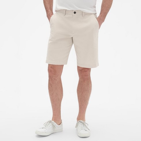 갭 남성용 갭플랙스 리브 인 카키 쇼츠 팬츠