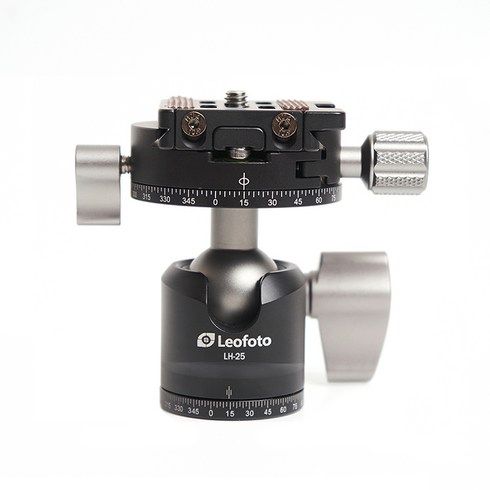 레오포토 볼헤드 파노라마 패닝 클램프, LH-25R+NP-50 (블랙+실버), 1개