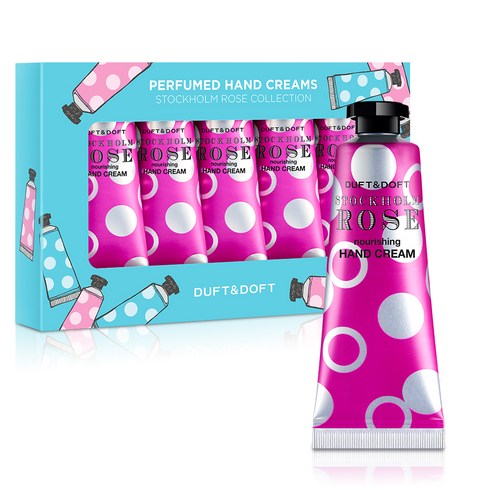 더프트앤도프트 스톡홀름로즈 핸드크림 로즈향, 25ml, 5개