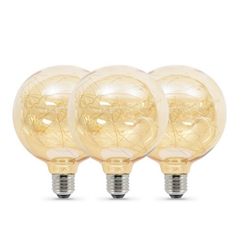 파파 LED에디슨 은하수볼 전구 G125 2W, 전구색, 3개