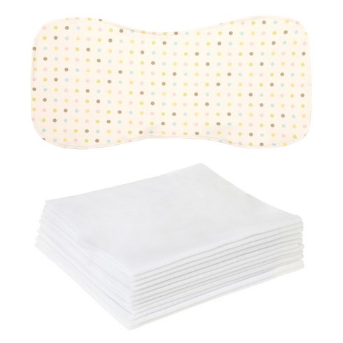 위드오가닉 신생아 트림패드 + 가제수건 12장세트, 파스텔도트, 1개