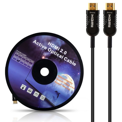 넥스트 HDMI 2.0v ACO 하이브리드 광케이블 NEXT-2040HAOC 40m, 혼합색상, 1개