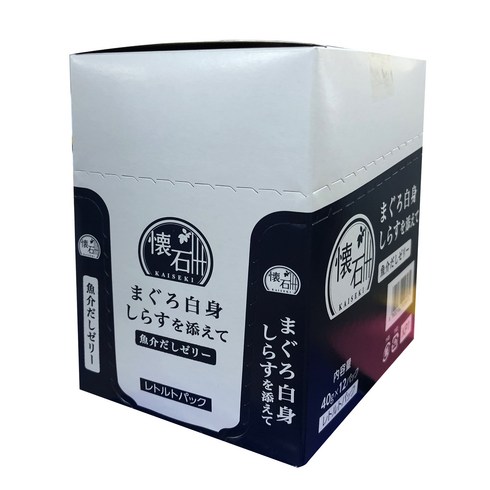 가이세키 마구로 앤 뱅어 고양이간식 파우치 12p, 생선, 40g, 12개