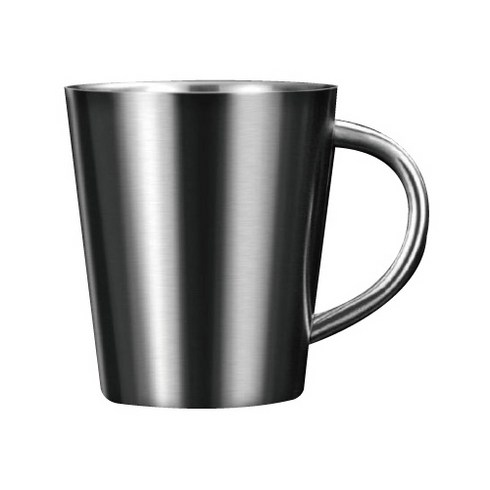 스테인리스 머그컵 300ml, 실버, 1개