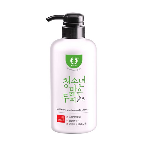솔다인 청소년 비듬전용 맑은 두피 샴푸, 500g, 1개