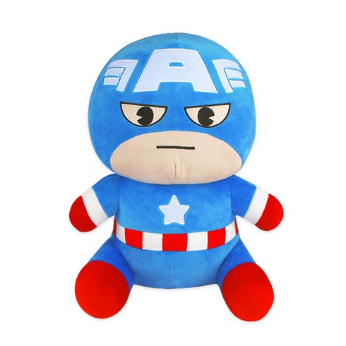 마블 가와이 캡틴아메리카 봉제인형, 45cm, 혼합색상