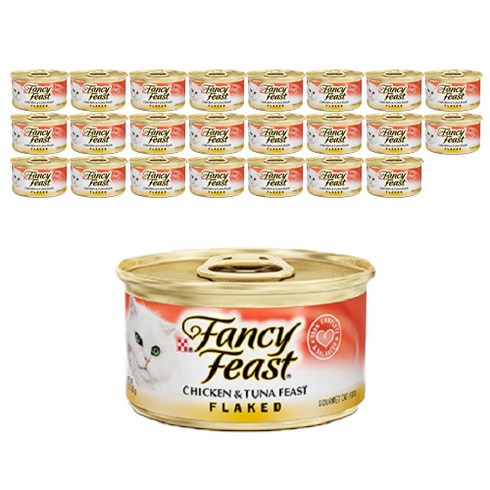 팬시피스트 어덜트 퓨리나 화이트라벨 치킨 앤 튜나 플레이크 습식사료, 닭, 85g, 24개