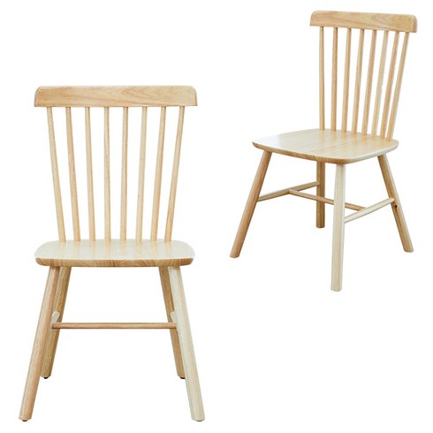 2023년 가성비 최고 원목의자 - 베스트리빙 토토 HTON 의자 2p, 내츄럴, 2개