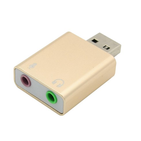 usb사운드카드 - 컴스 USB 오디오7.1 컨버터 3.5 ST Mic Gold 사운드카드 외장형, BT325