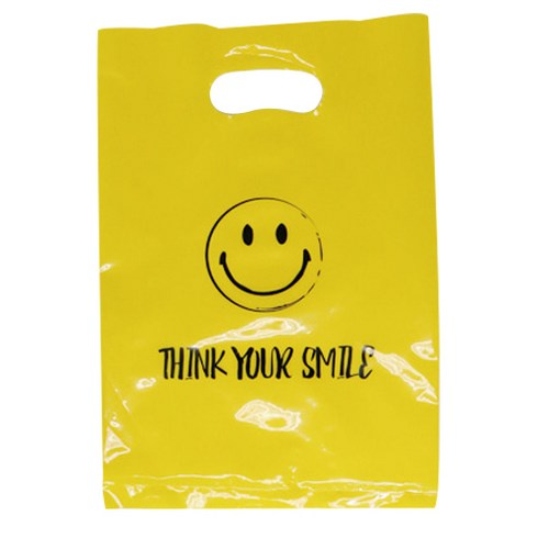 베스트팩 스마일 비닐 쇼핑백 소 20 x 30 cm, 100개