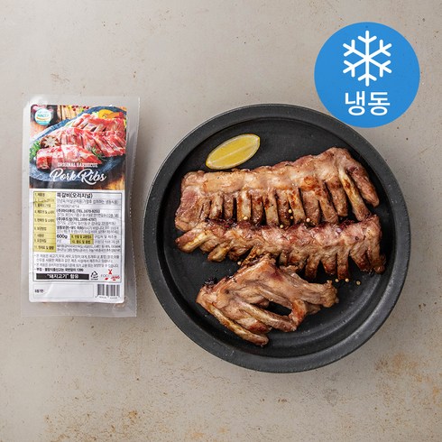 푸드장 오리지널 쪽갈비 (냉동), 600g, 1팩