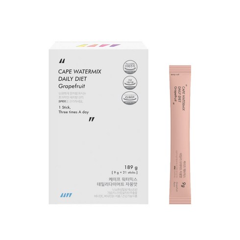 에스피알엑스 케이프 워터믹스 데일리 다이어트 자몽맛, 21개, 9g