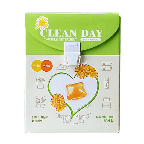 클린데이 플로랄향 캡슐세제, 50개입, 1개