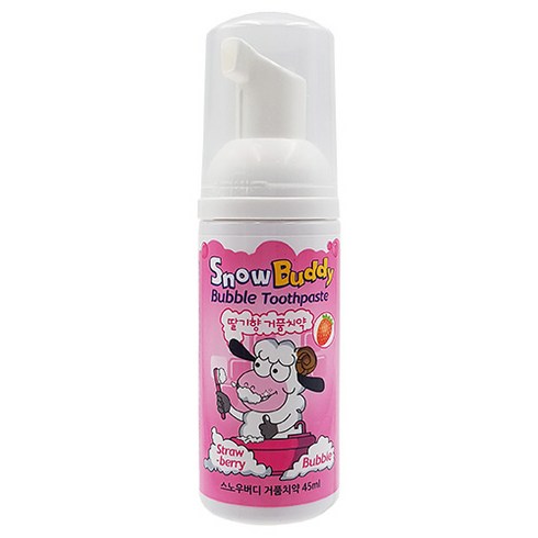 스노우버디 거품 어린이 치약 딸기, 45ml, 1개