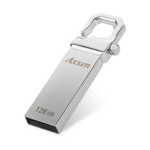 액센 i PASSION 메탈 고리 타입 USB 2.0 메모리 Axxen Holder, 128GB