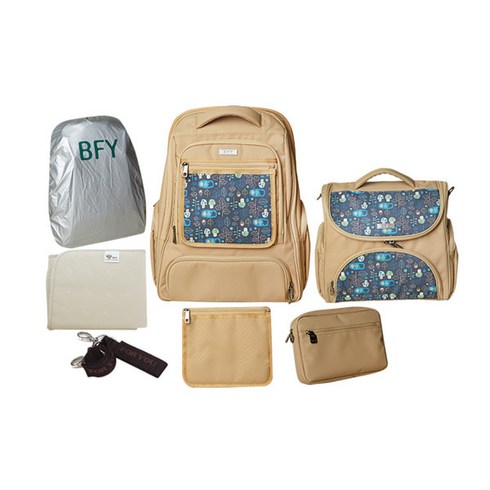 블레싱포 유아용 프리미엄 기저귀 가방 세트, 데이브 애니가든