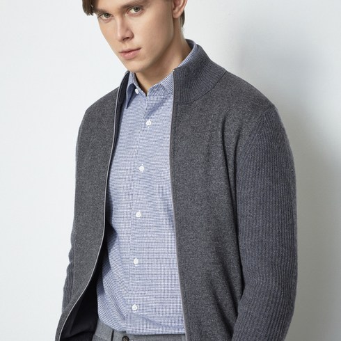 마에스트로 남성용 풀집업 니트 가디건 MASW0D201G3