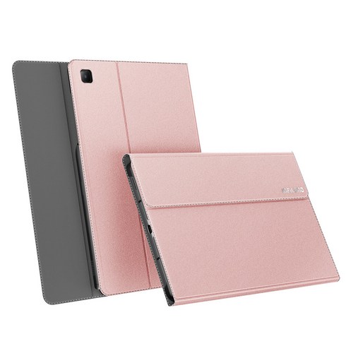 갤럭시s6lite케이스 - S펜 수납 북커버 스탠드 태블릿 PC 케이스, 핑크