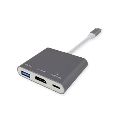 ctohdmi젠더 - 뉴비아 C타입 USB 3.0 멀티 포트 허브 c-hcu, 그레이
