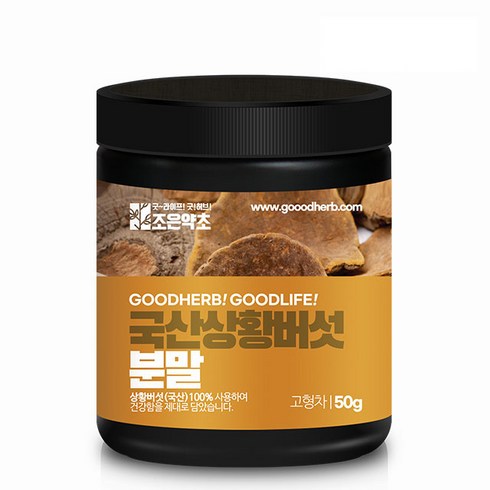 상황버섯분말 - 조은약초 국산 상황버섯 분말, 50g, 1개