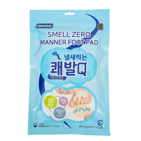 쾌발 냄새먹는 패드 Q 120p, 1개