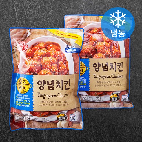 오뚜기 오즈키친 양념치킨 2봉지 (냉동), 580g, 2개