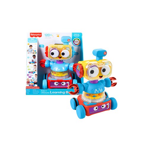 fisherprice - 피셔프라이스 단계별 학습 3단합체 러닝봇, 혼합색상, 1개