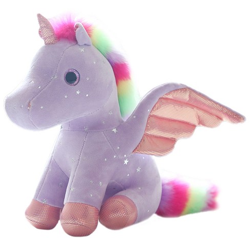 테이스티드 - 네이처타임즈 유니콘 인형, 20cm, 바이올렛, 1개