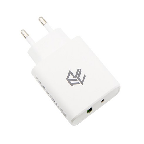 픽스엔케이스 36W USB PD C타입 고속 듀얼 충전기, 화이트, 1개