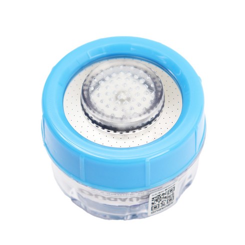 아쿠아듀오 샤워플러스 세면대필터 수전용 정수헤드 블루 SF-2000LED, 1개