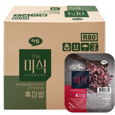 The미식 흑미밥, 180g, 24개