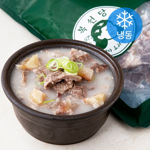 복선당 규스지 사골 도가니탕 2인분 1160g + 소스 20g x 2p 세트 (냉동), 1세트
