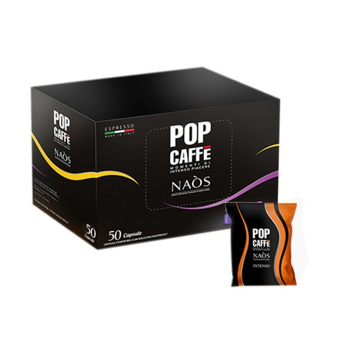 팝카페 나오스 인텐소 네스프레소 호환 캡슐 커피, 5.5g, 50개입, 1개