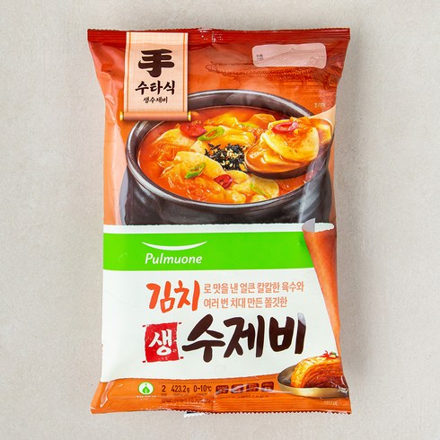 열칼제비 - 풀무원 김치 생 수제비 2인분, 1개, 423.2g