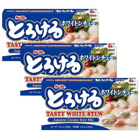 에스앤비 테이스티 화이트 스튜, 3개, 160g