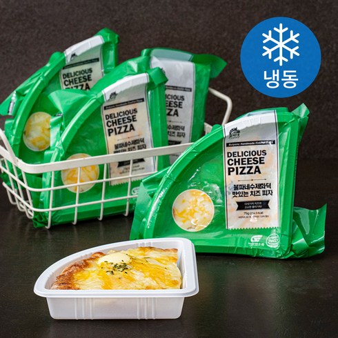 불파네 수제화덕 맛있는 치즈 조각피자 (냉동), 75g, 4개
