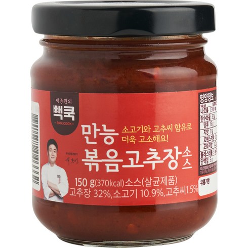 빽쿡 백종원의 만능 볶음고추장소스, 150g, 1개