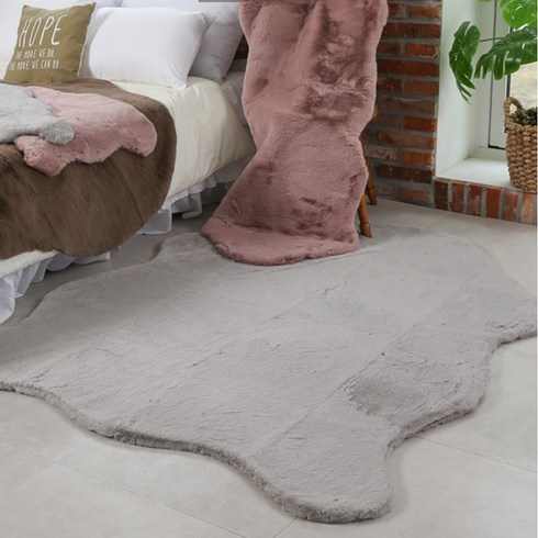리앤데코 부드럽고 푹신한 퍼 양털 러그