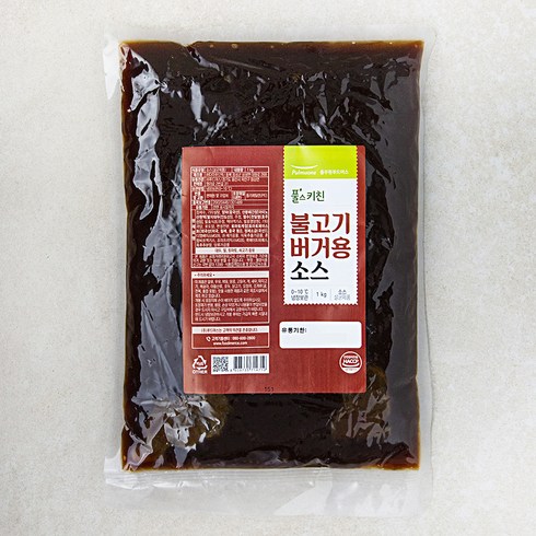 풀무원 풀스키친 불고기 버거용 소스, 1kg, 1개