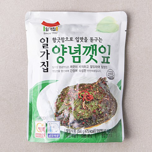 양념깻잎 - 일가집 양념깻잎, 1개, 500g