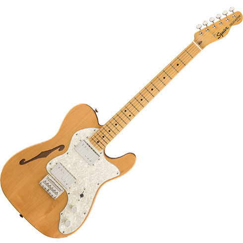 스콰이어 Classic Vibe 70S Telecaster Thinline MN 기타, Natural, 037-4070-521