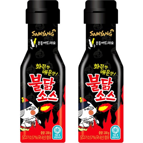 삼양 불닭소스, 200g, 2개