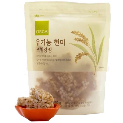 ORGA 유기농 현미 조청강정 100g, 1개