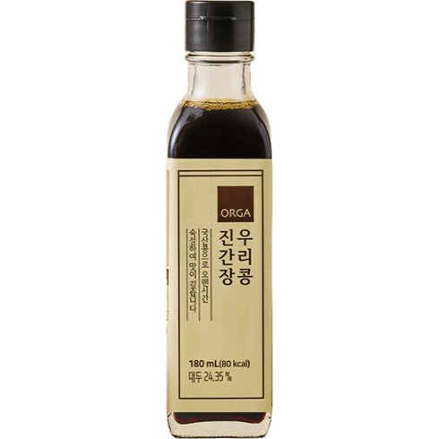 한살림간장 - 올가홀푸드 우리콩 진간장, 180ml, 1개